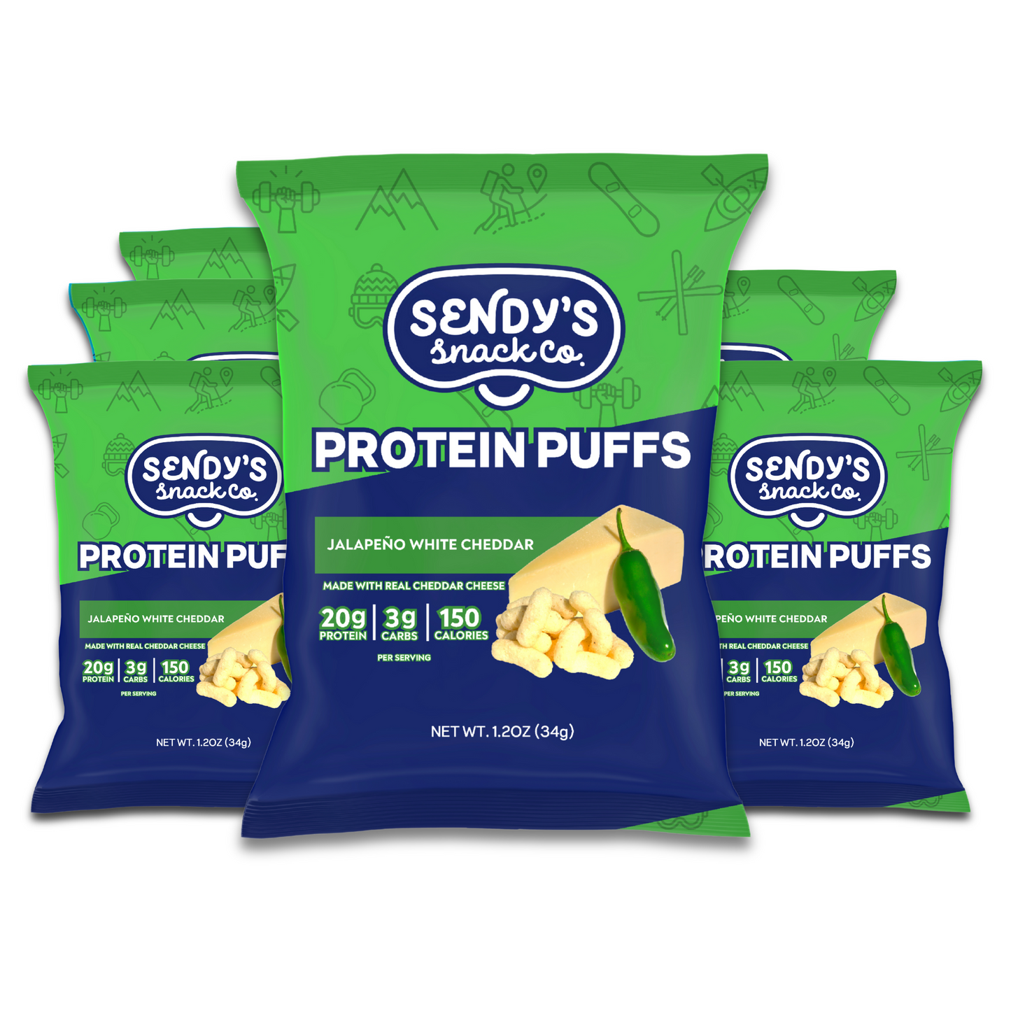 Jalapeno White Cheddar Protein Puffs